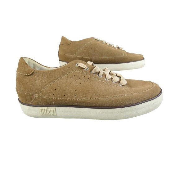 FitFlop Supertone Skate Sneakers Nubuck Leather Lace Up Men's US 8 EU 41 #860 - Picture 1 of 7